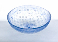 Lattice-pattern round bowls
